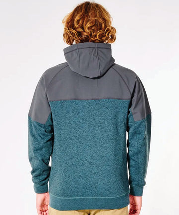 Rip Curl Viral Anti-Series Zip Through Hooded Fleece - Muted Green